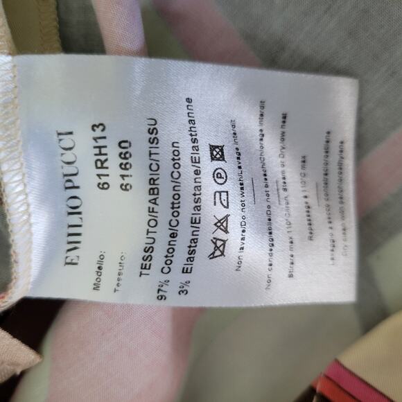 Vintage Emilio Pucci Mid Century Phicodelic Print Dress Size 6 Cotton Jersey - Picture 12 of 16